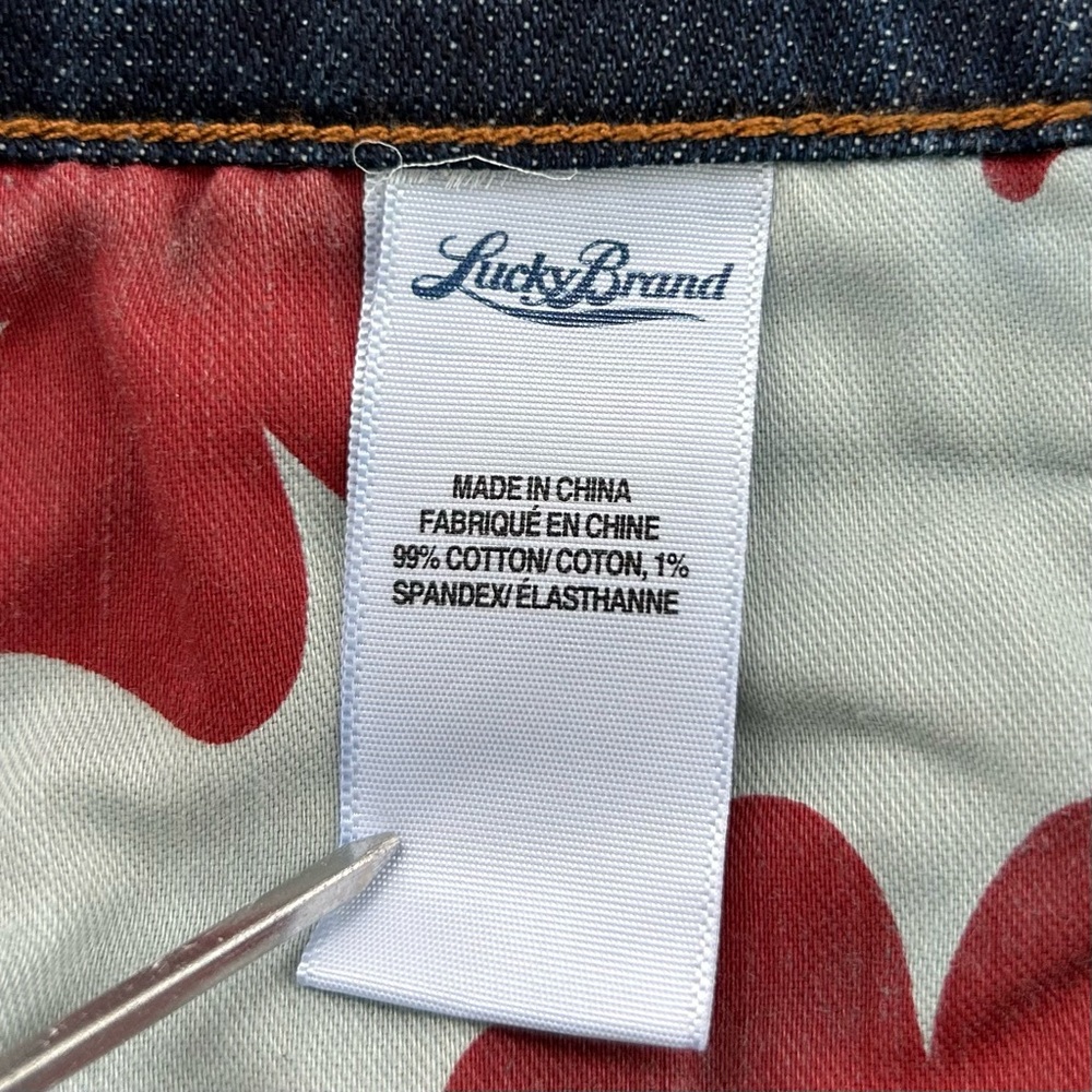 LUCKY BRAND Sweet N’ Crop Cuffed Capri Blue NEW Jeans 12/31 - Picture 5 of 9